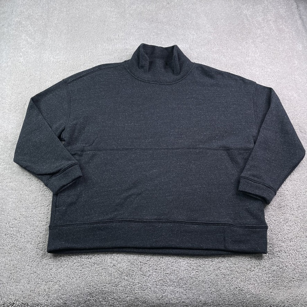 NEW Merrell Sweatshirt Womens 2XL XXL Grey Dianthus Mock Neck Organic Cotton NWT